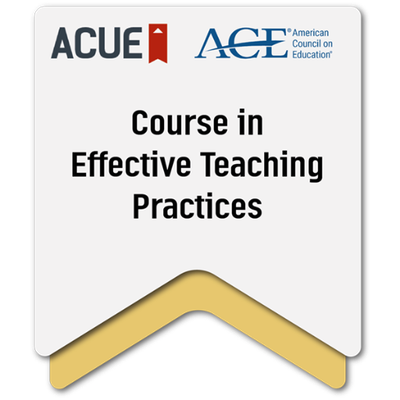 ACUE Effective Teaching Pratices badge